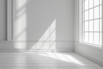 Fototapeta premium empty white room