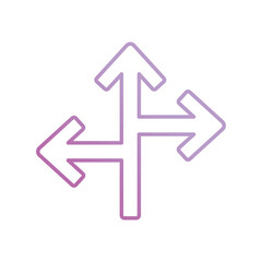 junction icon with white background vector stock illustration