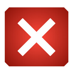 Obraz premium cross mark icon vector design element 