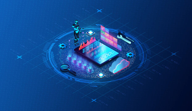 IT Operations Analytics Concept - ITOA - 3D Illustration