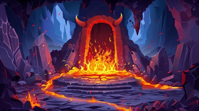 Hell Cartoon Images – Browse 72,759 Stock Photos, Vectors, and Video ...