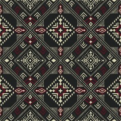 Ikat Ethnic traditional orientation tribal seamless pattern,ikat Abstract,Aztec geometric,Thai Ikat fabric Ikat ethnic. Design for background,carpet,wallpaper,clothing,wrapping,Batik,fabric