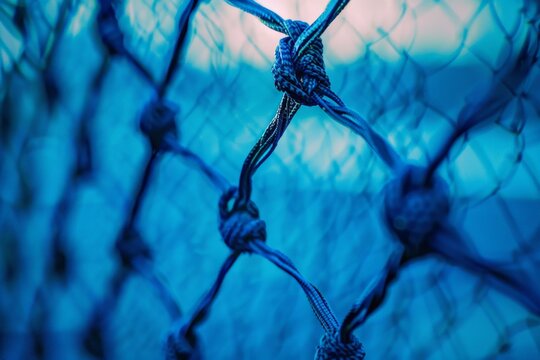 Bird's-eye view of empty rural sports court. Soccer, basketball, volleyball, tennis court.. Beautiful simple AI generated image in 4K, unique.