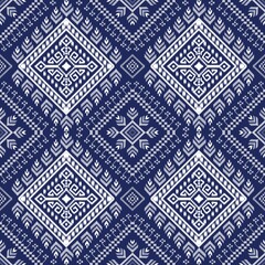 Ikat Ethnic traditional orientation tribal seamless pattern,ikat Abstract,Aztec geometric,Thai Ikat fabric Ikat ethnic. Design for background,carpet,wallpaper,clothing,wrapping,Batik,fabric