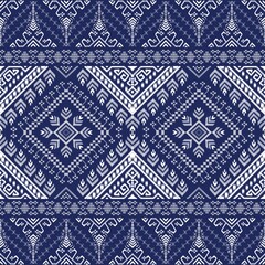 Ikat Ethnic traditional orientation tribal seamless pattern,ikat Abstract,Aztec geometric,Thai Ikat fabric Ikat ethnic. Design for background,carpet,wallpaper,clothing,wrapping,Batik,fabric