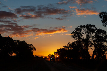 Sunset in rural New South Wales, Australia