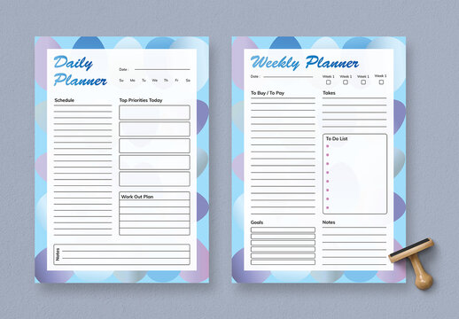 Daily Activity Planner To Do List Layout