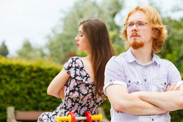Couple going through conflict in their relationship