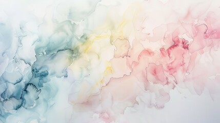 A watercolor texture featuring soft pastel hues blending seamlessly into one another, creating a dreamy and serene background effect