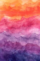 Fototapeta premium A watercolor texture featuring soft pastel hues blending seamlessly into one another, creating a dreamy and serene background effect