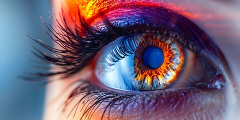 Understanding the Anatomy of the Human Eye, Components of Vision, and Common Eye Conditions. Concept Human Eye Anatomy, Vision Components, Eye Conditions, Optometry Basics