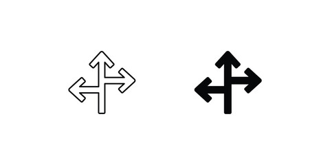 junction icon with white background vector stock illustration