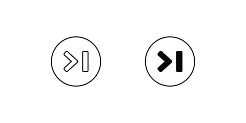 left icon with white background vector stock illustration