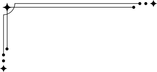 Minimalist aesthetic line frame