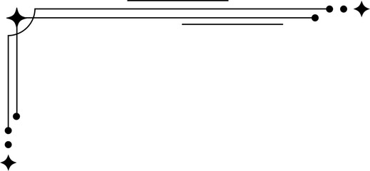 Minimalist aesthetic line frame