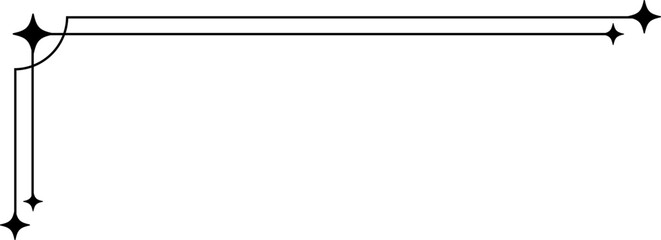 Minimalist aesthetic line frame