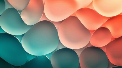 Colorful overlapping circles with smooth gradients
