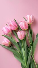Obraz premium Flower Paper Card Mockup for Your Sentiments