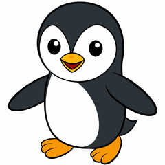 penguin on a white background