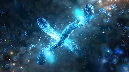 Illustration of the Rare YY Chromosomal Pair in Genetics