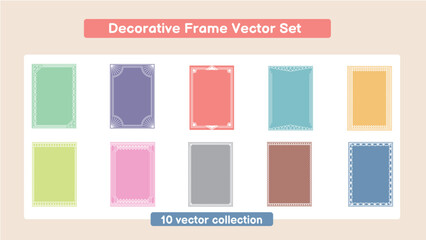 Decorative Frame Vector Set