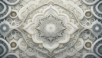 Old Persian carpet design top view.