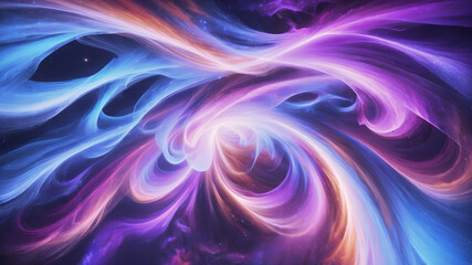 Obraz premium Red Heartbeat: Abstract Waves and Spiraling Patterns