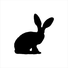 Baby kangaroo silhouette isolated on white background. Kangaroo icon vector illustration design.