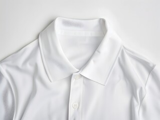 Crisp White Dress Shirt on Minimal Studio Background