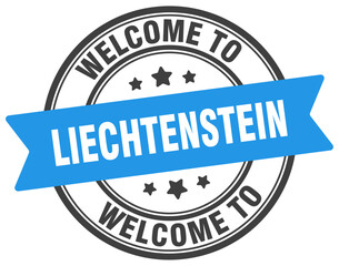 Welcome to Liechtenstein stamp. Liechtenstein round sign