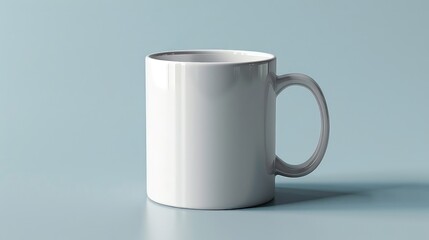 Fototapeta premium White cup of coffee for mockup