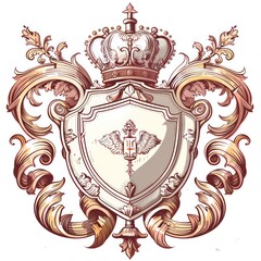 shield heraldry illustration on a white background