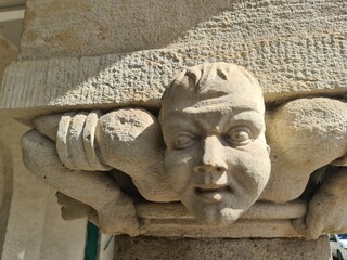 Sculpture in Loschwitz, an area of Dresden (capital of Saxony, Germany)