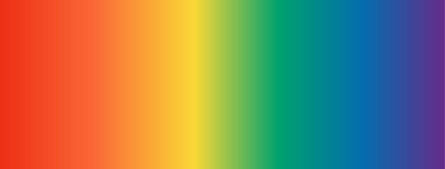 Colorful rainbow spectrum color gradient background banner vector template. 
