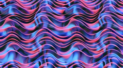 Seamless repeating pattern of digital eye wave lines, suitable for use in textiles, packaging, or digital art. 