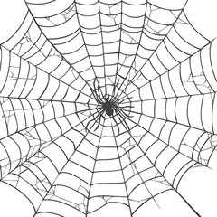 Obraz premium spider web black color only