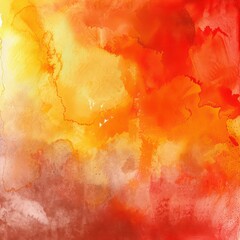 abstract red and orange watercolor brush stain background 

