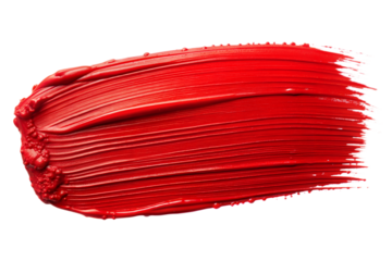 Bold Red Brush Stroke: A thick, bold red brush stroke with textured edges, perfect for making a strong visual statement.
