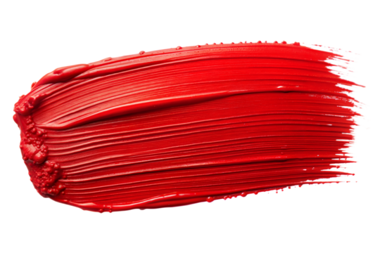 Bold Red Brush Stroke: A thick, bold red brush stroke with textured edges, perfect for making a strong visual statement.
