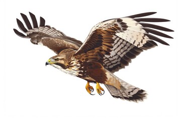 Fototapeta premium Majestic bird soaring through the sky, suitable for nature and wildlife themes.