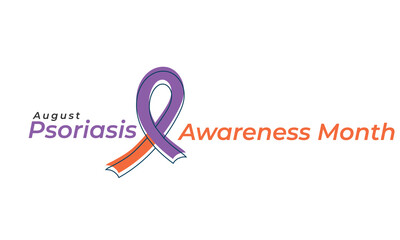 Psoriasis awareness month. background, banner, card, poster, template. Vector illustration.