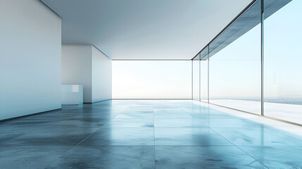 Obraz premium empty white room