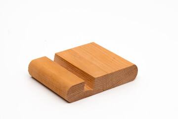 wood phone holder