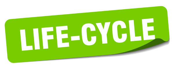 life-cycle sticker. life-cycle label