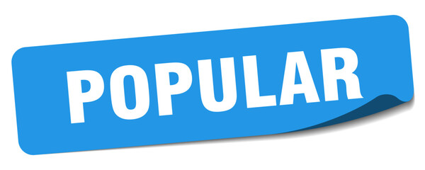 popular sticker. popular label