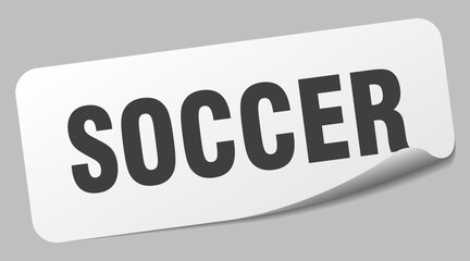 soccer sticker. soccer label