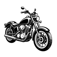 motorcycle isolated on white background