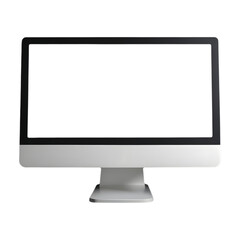 Fototapeta premium monitor display with blank screen isolated on background