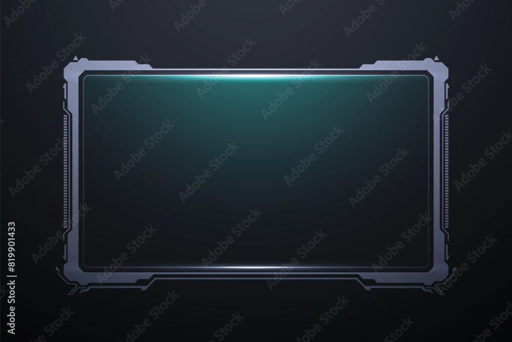 Poster abstract hud ui gui future futuristic screen system virtual design.