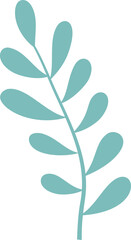 Eucalyptus leaves clipart vector